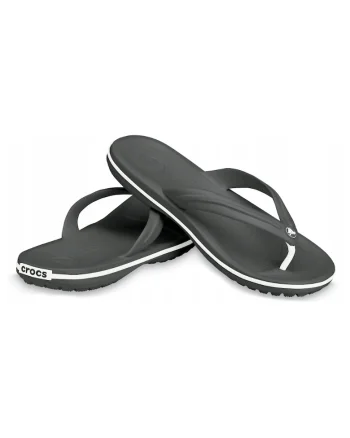 Flip-flops unisex Crocs Crocband™ Flip alb-negru 11033-001