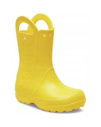 Cizme de ploaie cu logo Copii, Handlle Rain Boot, Galben, Galben