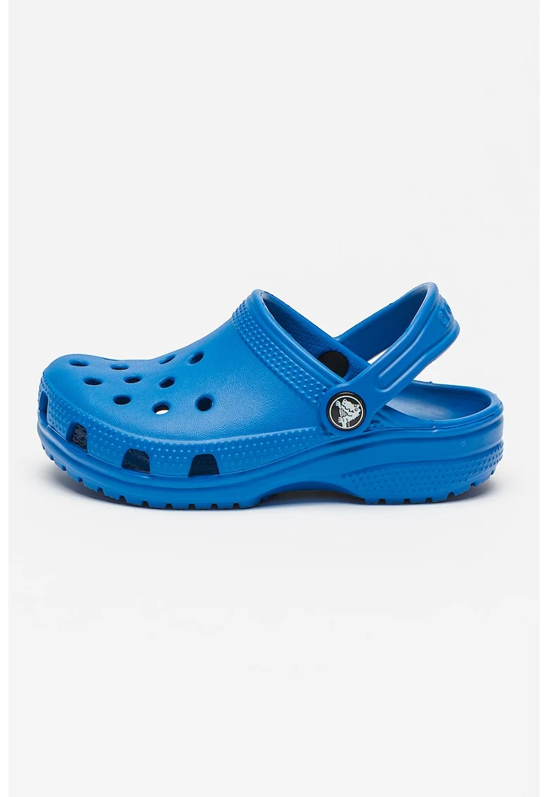 Saboti slingback cu perforatii, Albastru