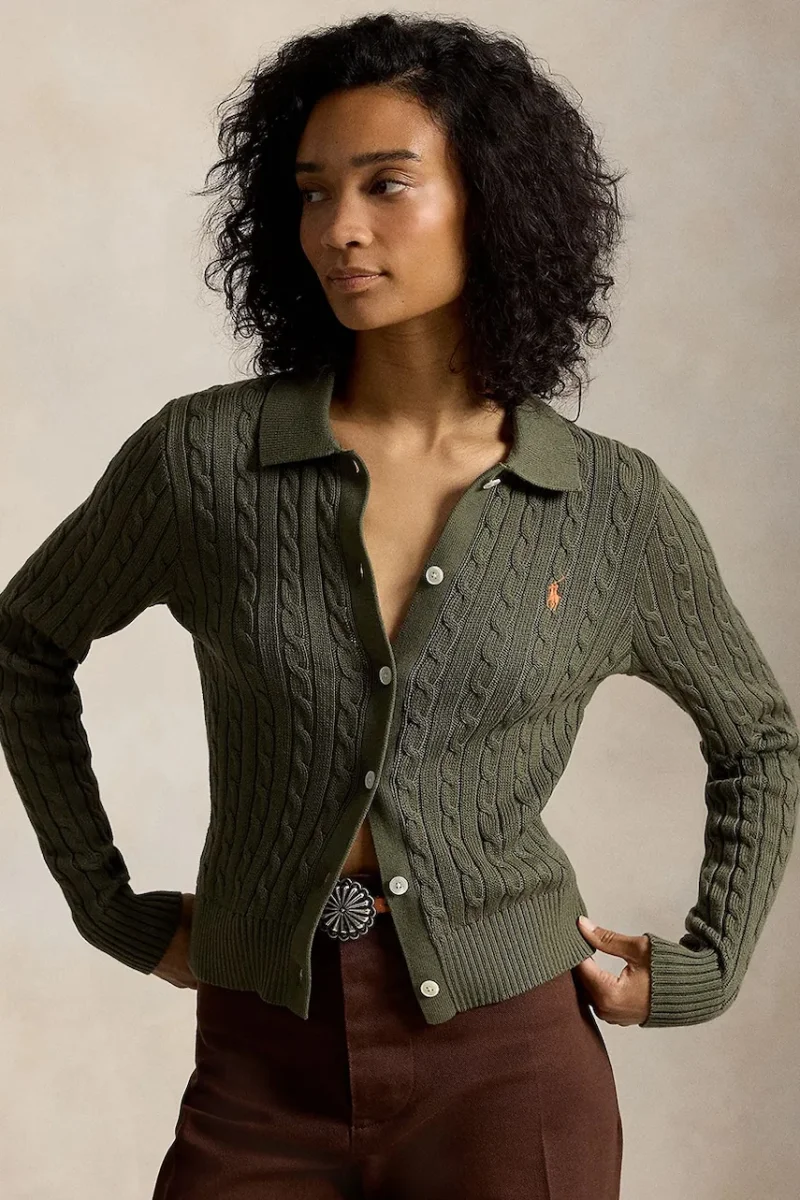 Polo Ralph Lauren cardigan pentru femei din bumbac