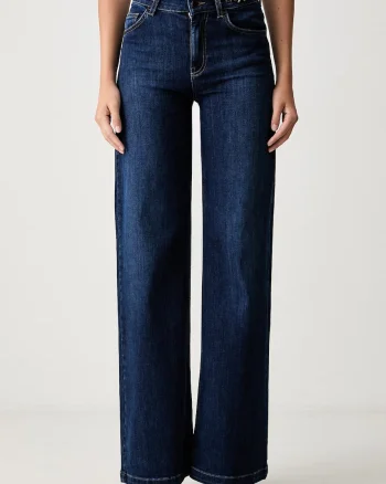 Liu Jo blugi wide leg pentru femei