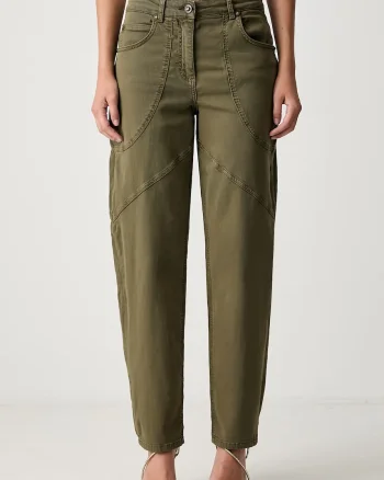Liu Jo pantaloni baggy pentru femei din bumbac cu elastan