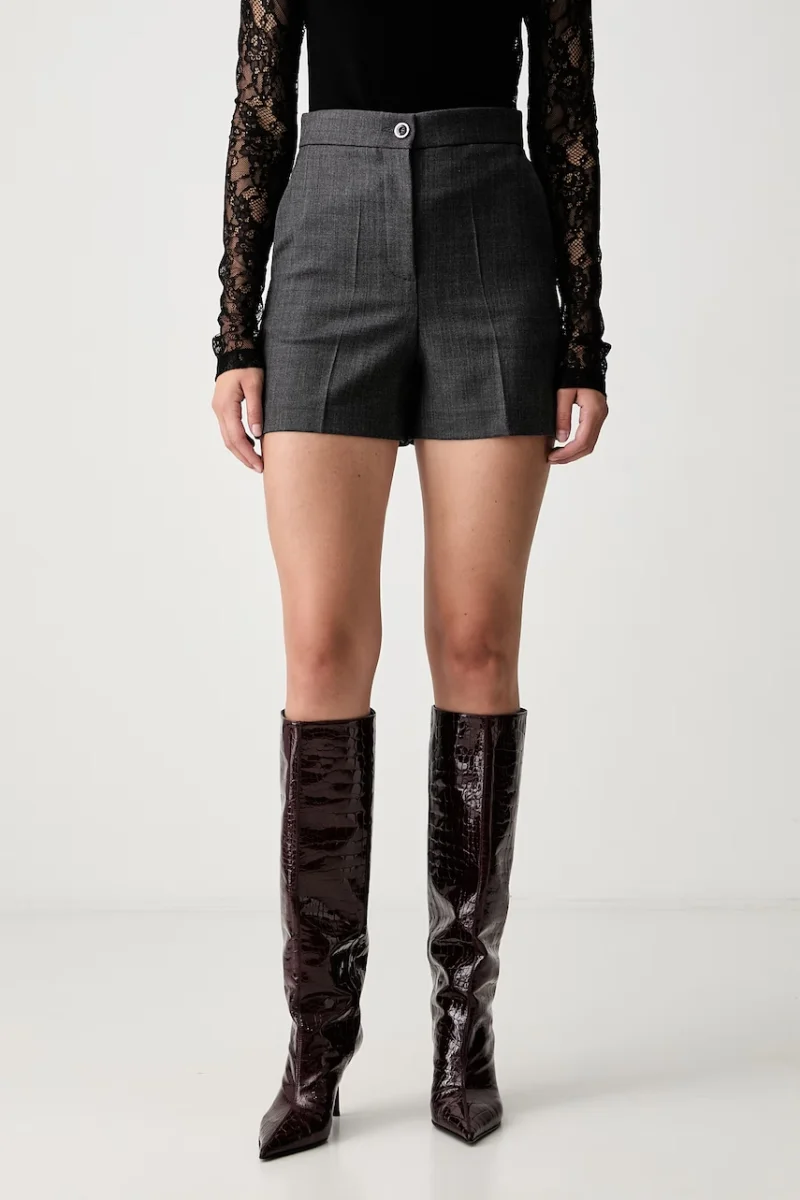 Pinko pantaloni scurți pentru femei cu amestec de lână