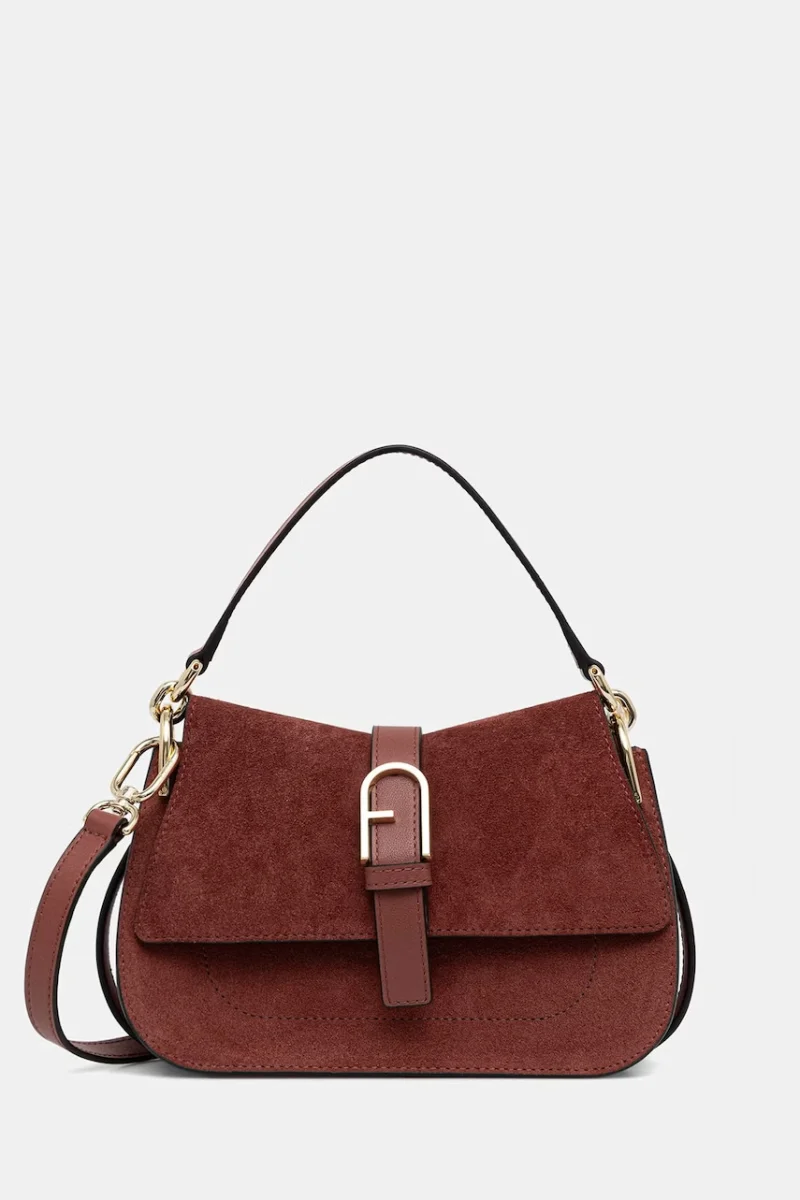 Furla geantă crossbody pentru femei din piele întoarsă