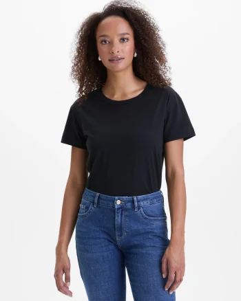 Tricou uni damă ORSAY negru - XS