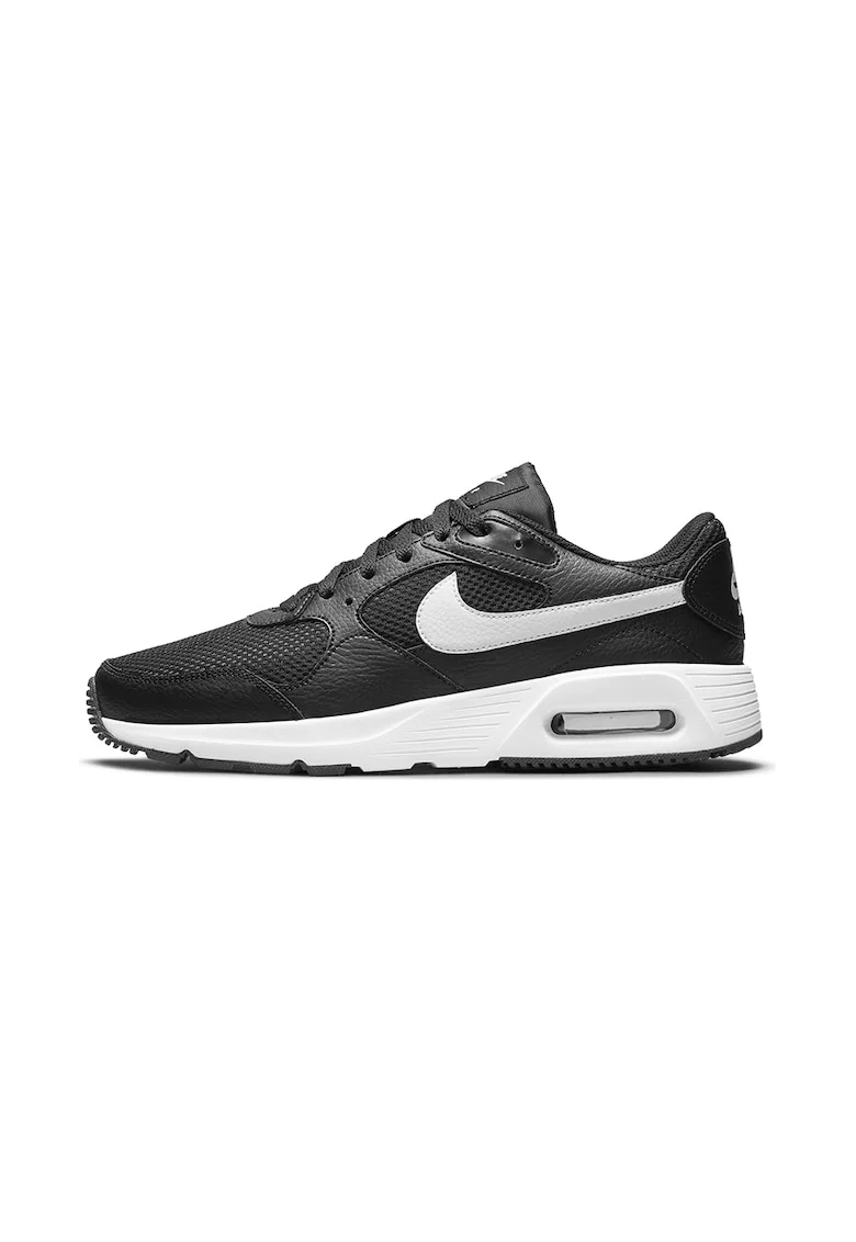 Pantofi sport Air Max cu insertii din piele, Negru