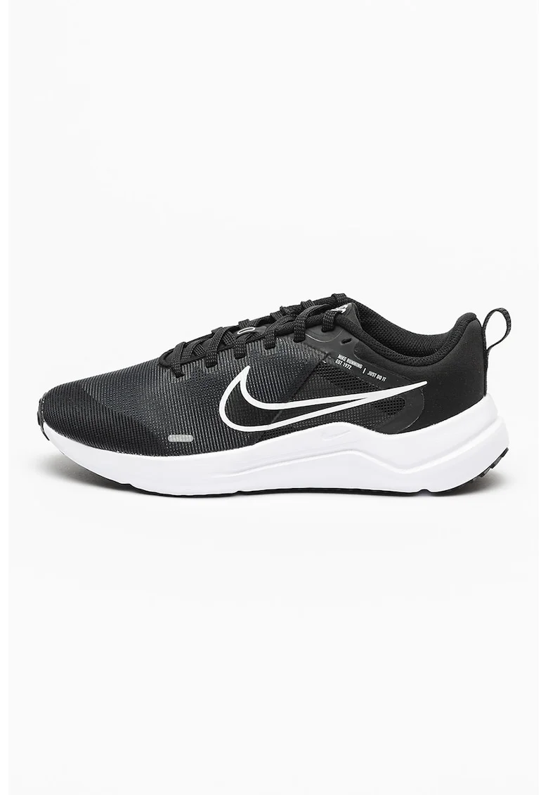 Pantofi cu logo pentru alergare Downshifter 12, Alb/Negru