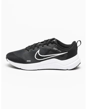 Pantofi cu logo pentru alergare Downshifter 12, Alb/Negru