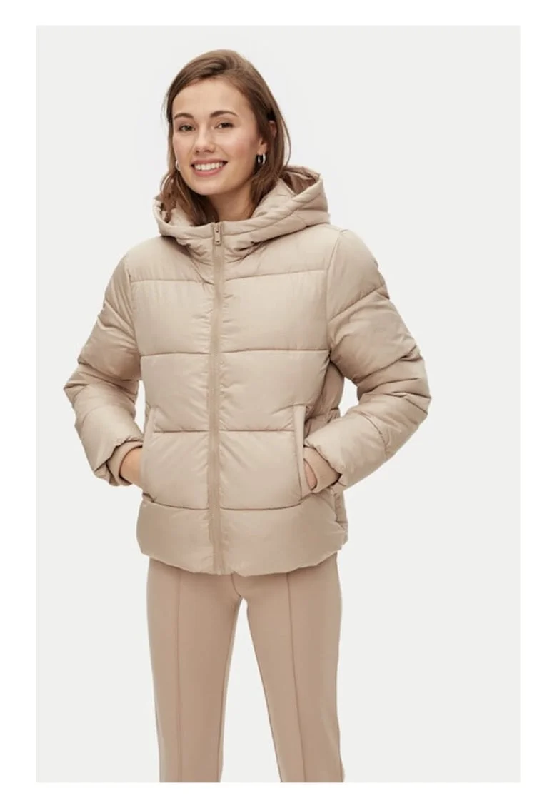 Geaca din puf 17115626 Bej Regular Fit, Poliester