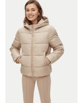 Geaca din puf 17115626 Bej Regular Fit, Poliester