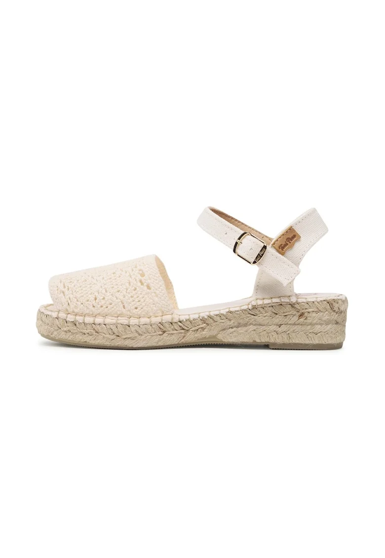 Espadrile dama,  774876, Textil, Ecru