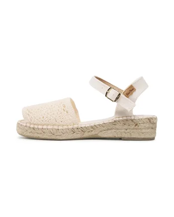 Espadrile dama,  774876, Textil, Ecru