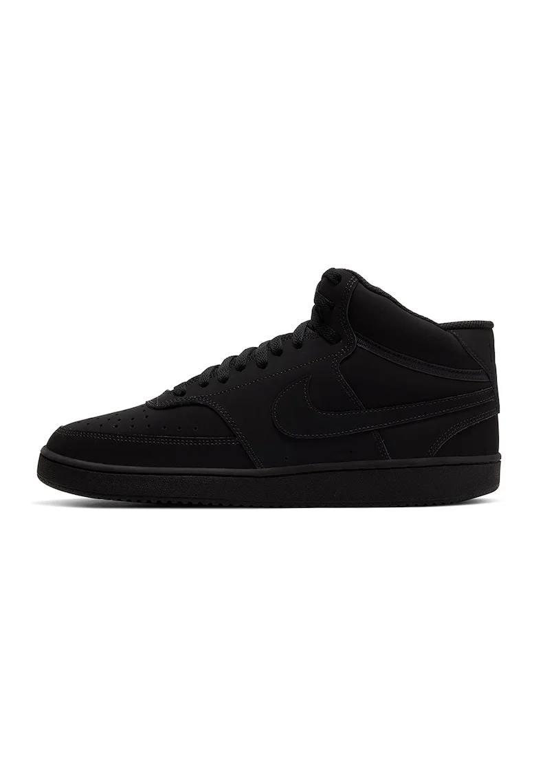 Pantofi sport mid-high Court Vision, Negru