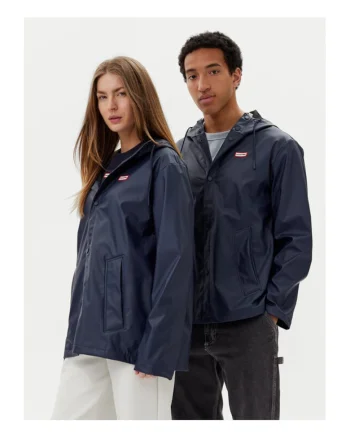Geaca dama  model HARU0012251, bleumarin, 100% poliester, 100% poliuretan