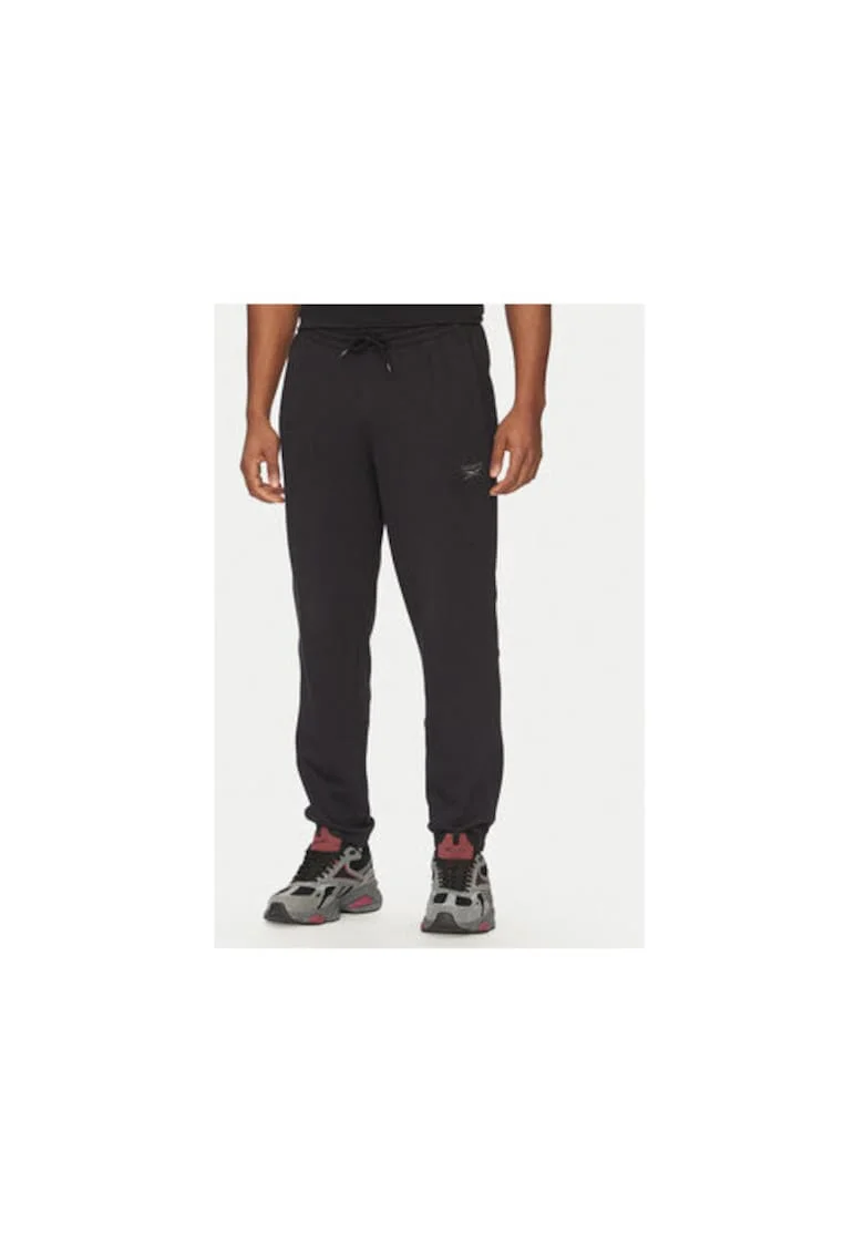 Pantaloni de trening barbati  100214075, Bumbac, Negru, Negru