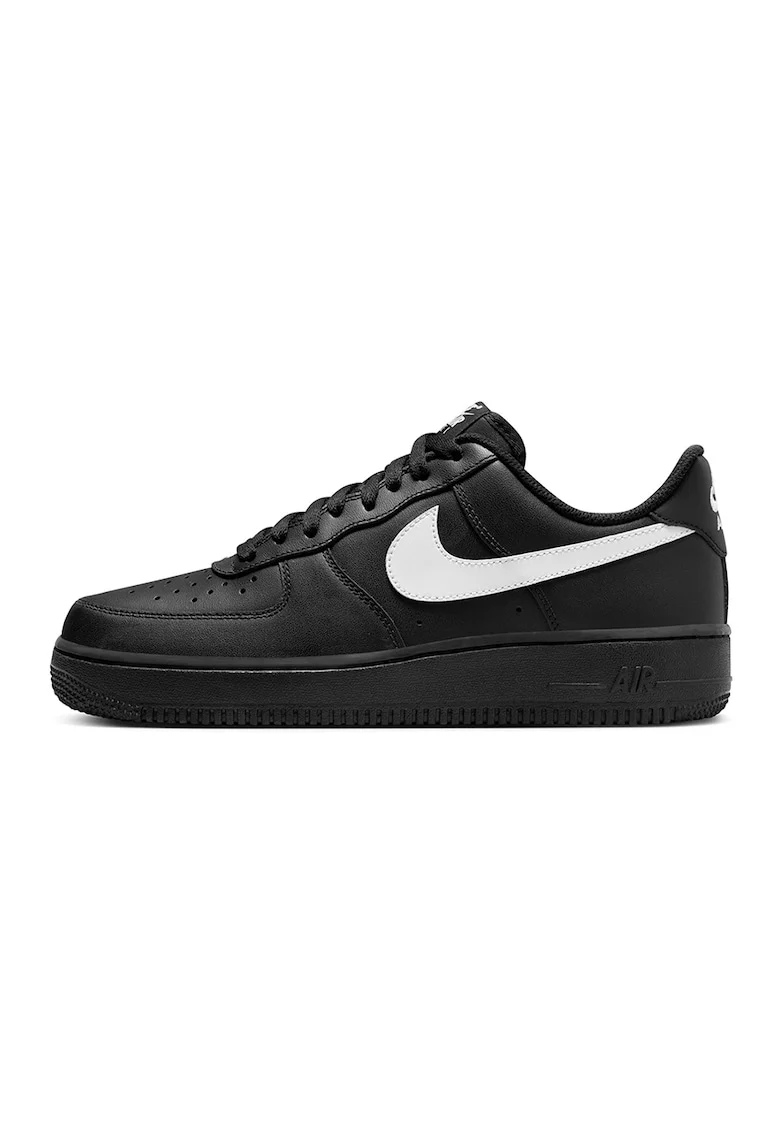 Pantofi sport din piele Nike Air Force, Alb/Negru
