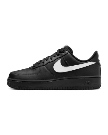 Pantofi sport din piele Nike Air Force, Alb/Negru