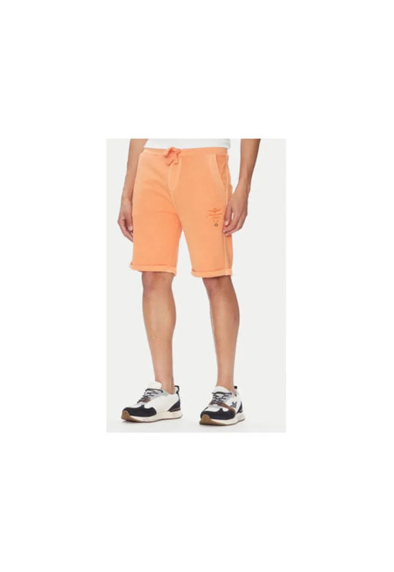 Pantaloni scurti sport barbati  251BF016F583, Bumbac, Portocaliu, Portocaliu