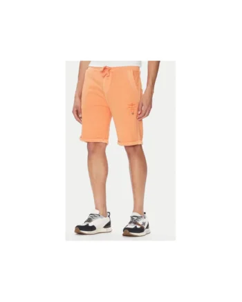 Pantaloni scurti sport barbati  251BF016F583, Bumbac, Portocaliu, Portocaliu