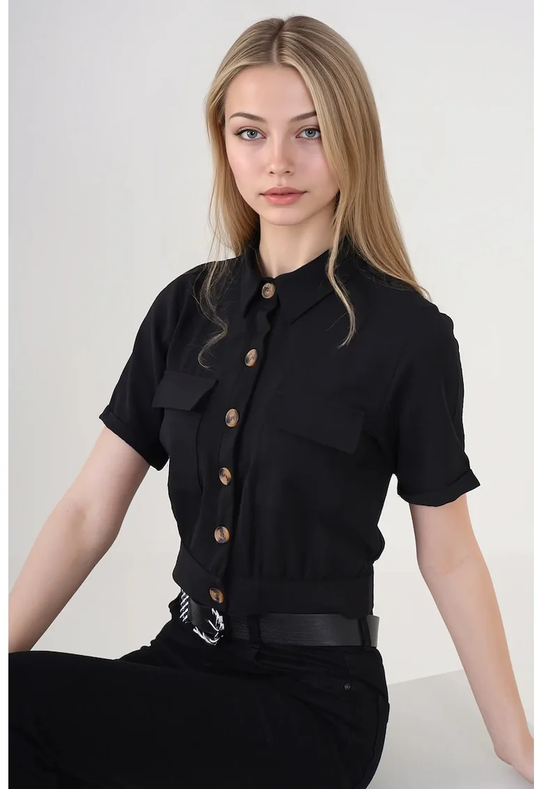 Jacheta mulata dama HiCCUP, poliester/lycra, negru