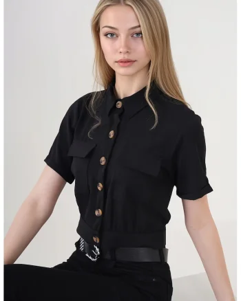 Jacheta mulata dama HiCCUP, poliester/lycra, negru