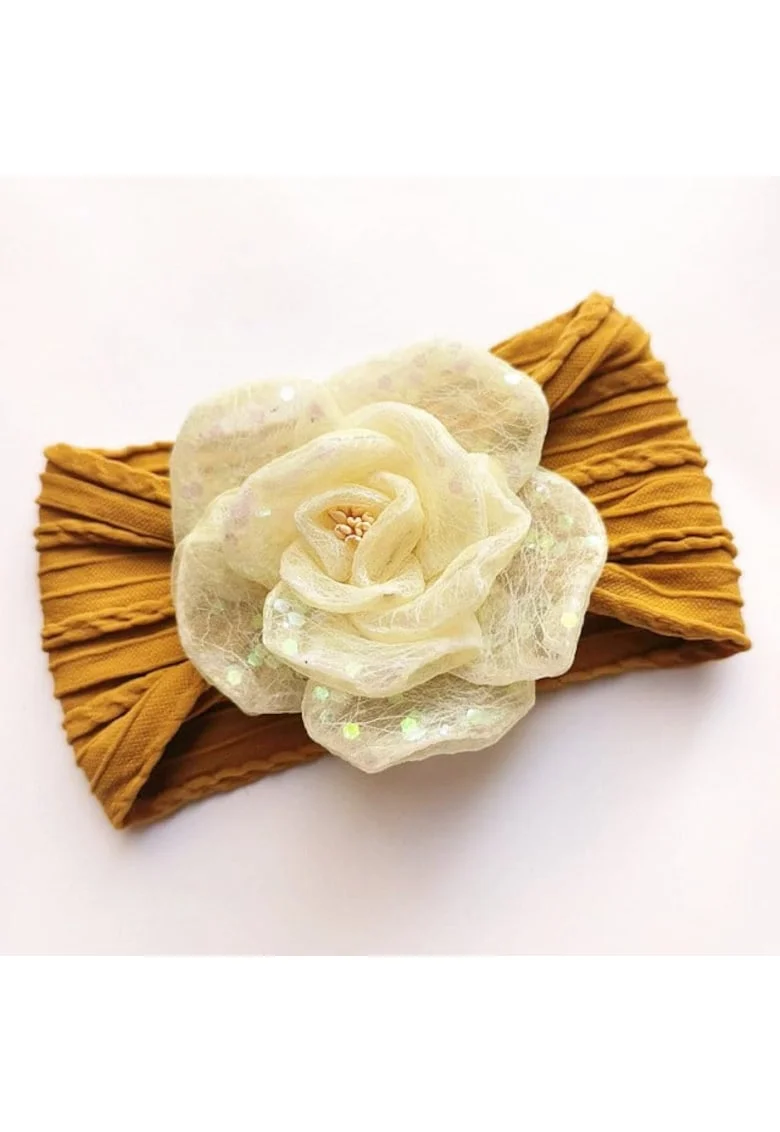 Bentita lata  Model 5 AL 18382 Rose, Fete, Textil, 0-12 luni