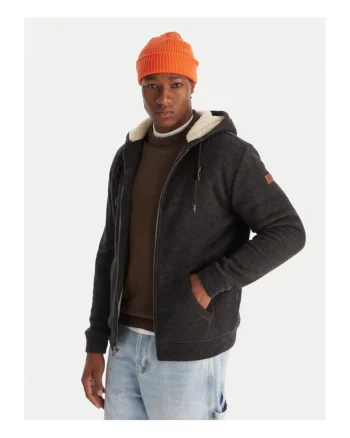 Geaca unisex  Keller Sherpa, neagra, material sintetic