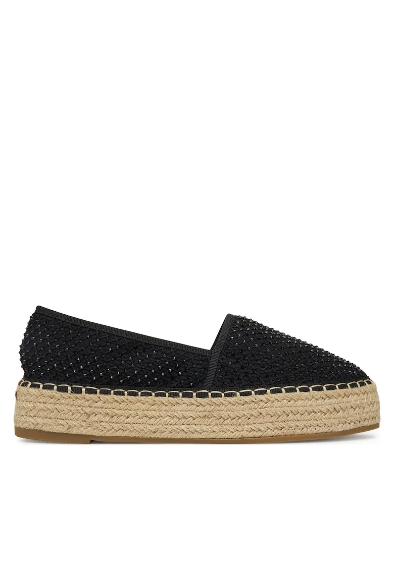 Espadrile dama,  espadrile, negru, tesatura