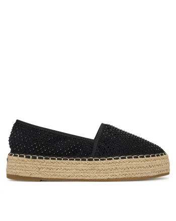 Espadrile dama,  espadrile, negru, tesatura