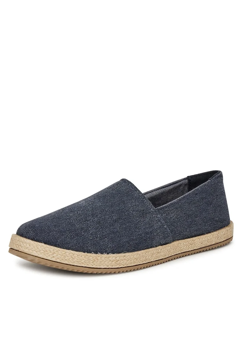 Espadrile barbati,  albastri, textil