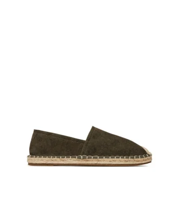 Espadrile barbati,  textil, verde