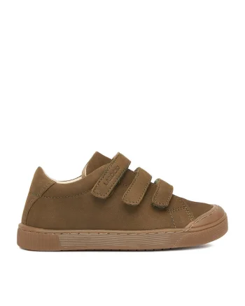 Ghete sport baieti,  piele naturala, maro,