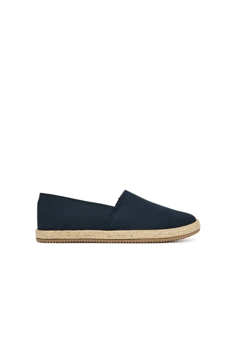 Espadrile barbati,  textil, bleumarin