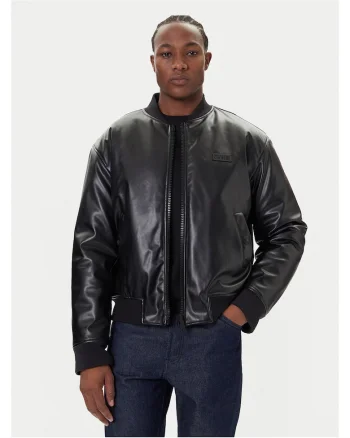 Geaca bomber barbati  negru