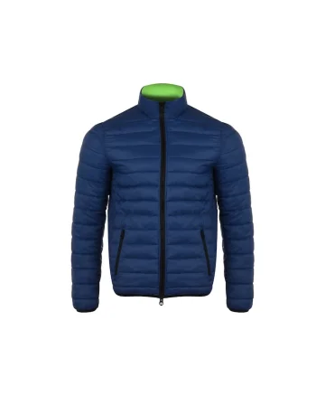Geaca barbati,  reversibil, nylon, bleumarin/verde