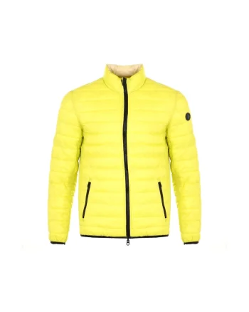 Geaca barbati,  reversibil, nylon, galben/bej