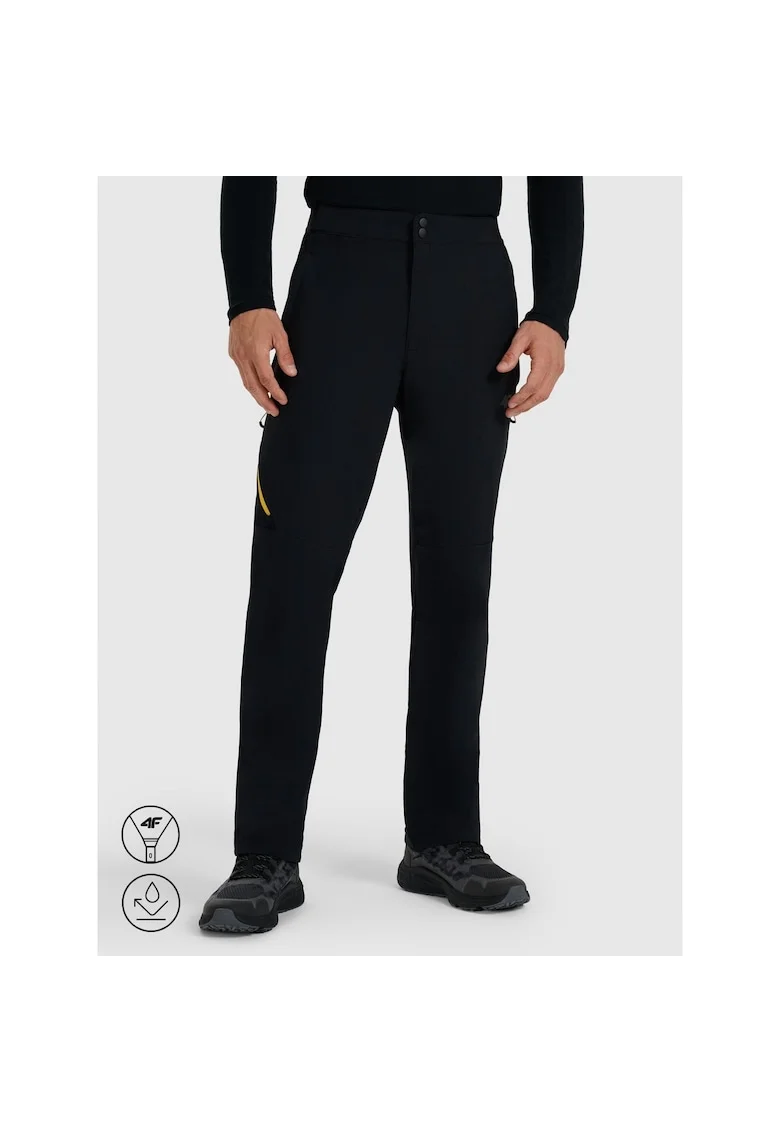 Pantaloni de trekking barbati  poliester, negru