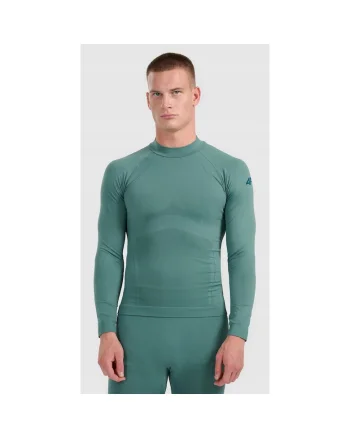 Bluza sport barbati,  termoreactiva fara cusaturi, verde, poliester
