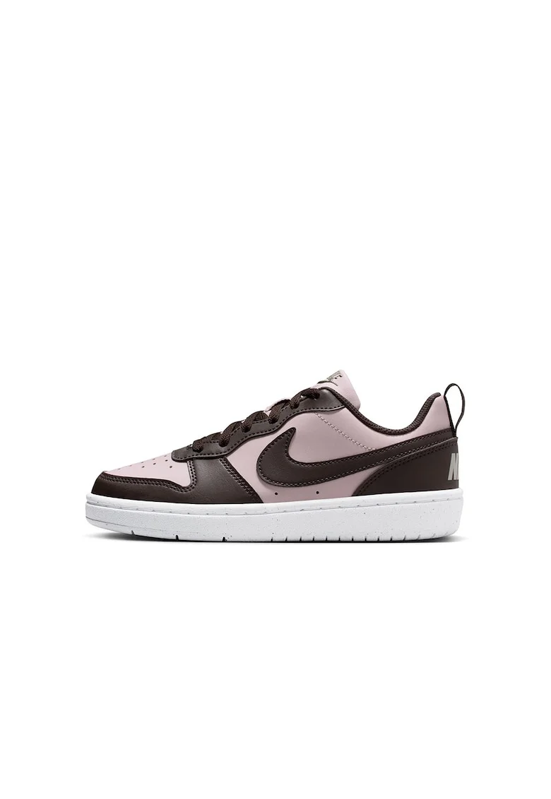 Pantofi sport Court Borough din piele ecologica, Maro inchis/Roz pastel