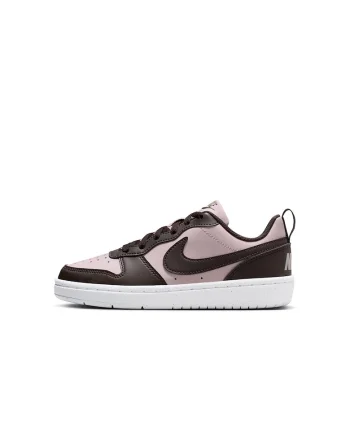 Pantofi sport Court Borough din piele ecologica, Maro inchis/Roz pastel
