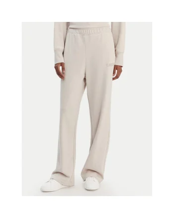 Pantaloni sport dama,  bej, bumbac poliester, Bej