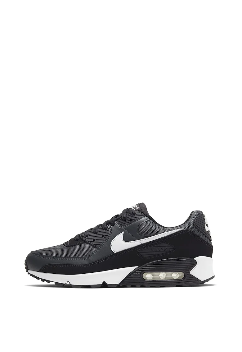Pantofi sport piele Air Max 90, Gri inchis