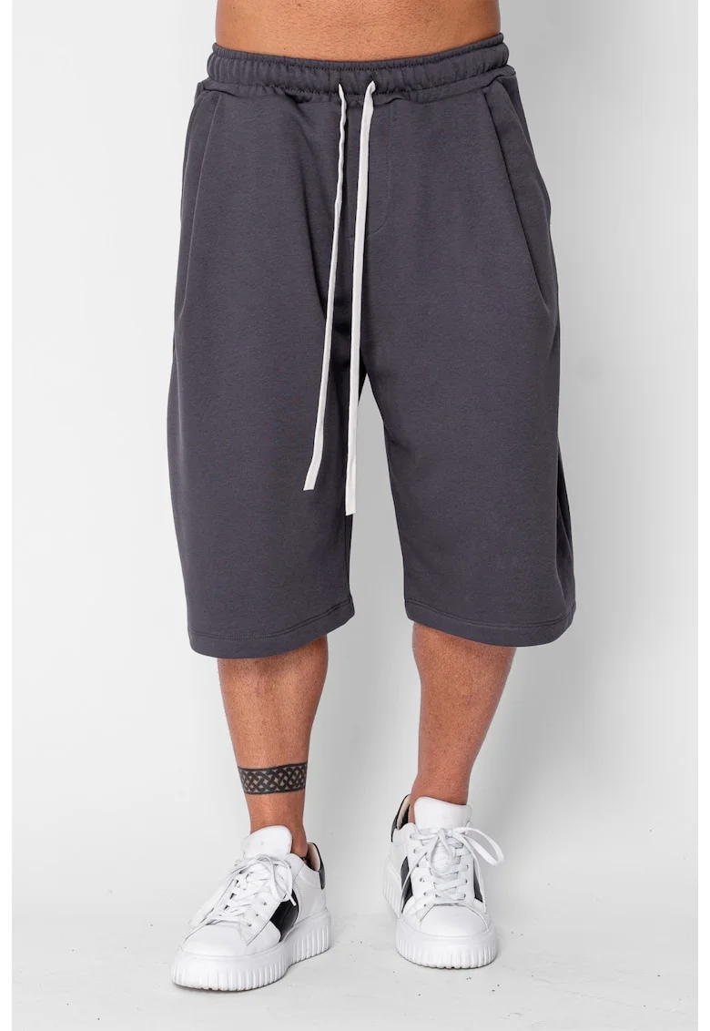 Pantaloni scurti Super Oversized Balloon Fit Grey Anthracite 21486