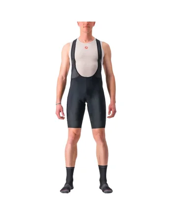 - pantaloni ciclism scurti cu bretele - Entrata 2 Bibshort - 15-35 gr C - negru