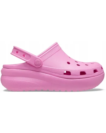 Saboti slingback cu talpa wedge si aspect perforat Cutie, Roz