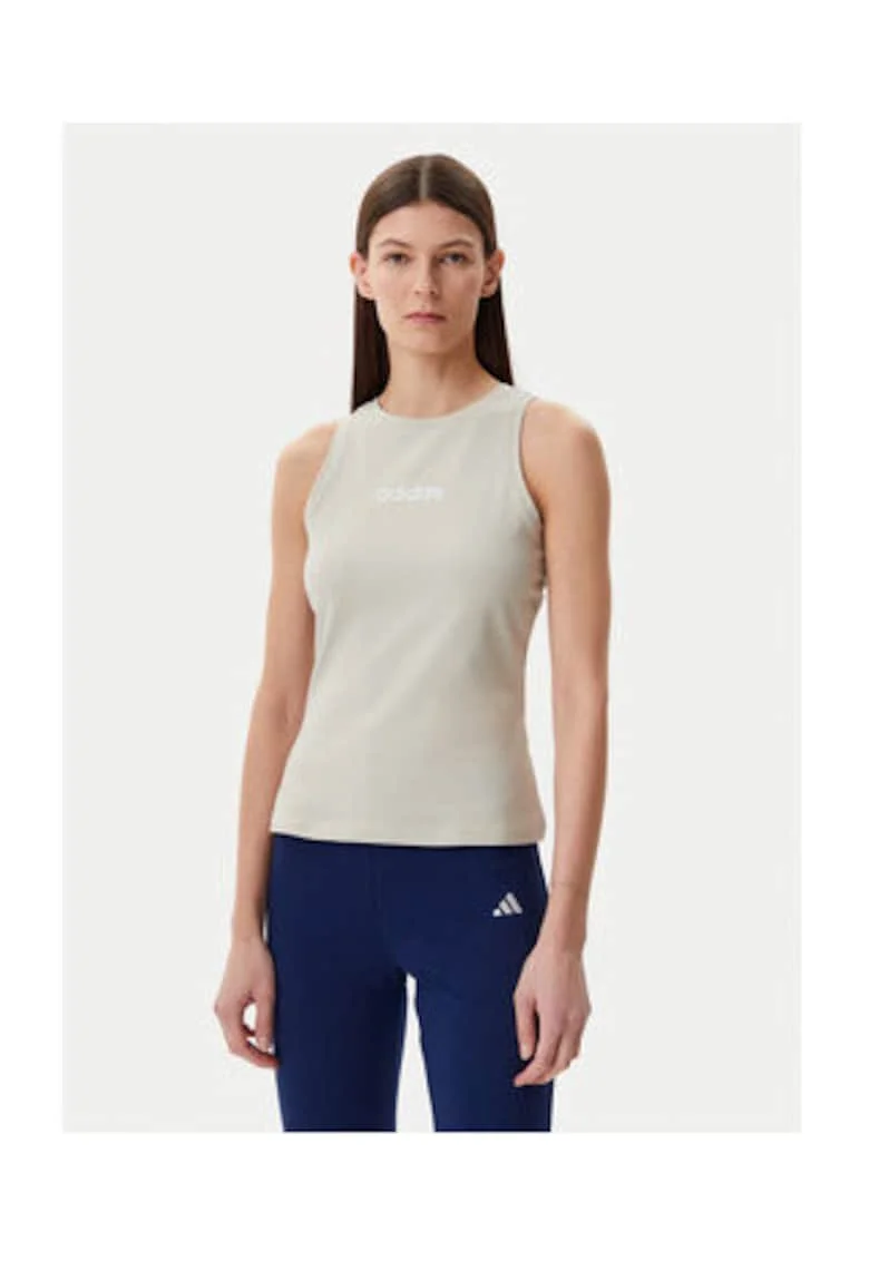 Tricou dama,  Bej, croiala slim fit, bumbac elastic,