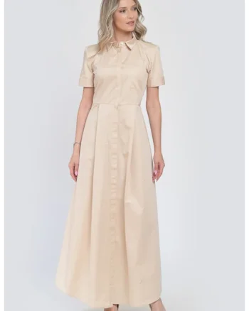 Rochie lunga de vara NUOVO bumbac crem