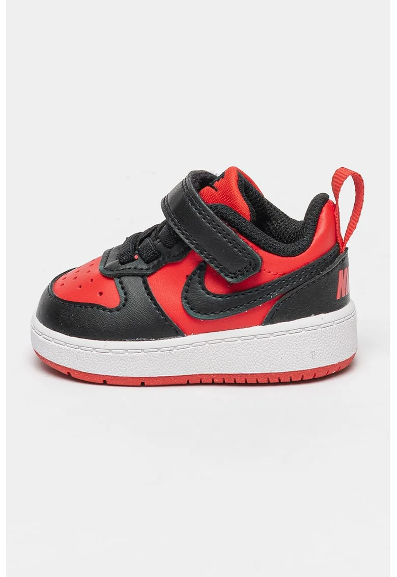 Pantofi sport Court Borough cu inchidere velcro, Rosu/Negru