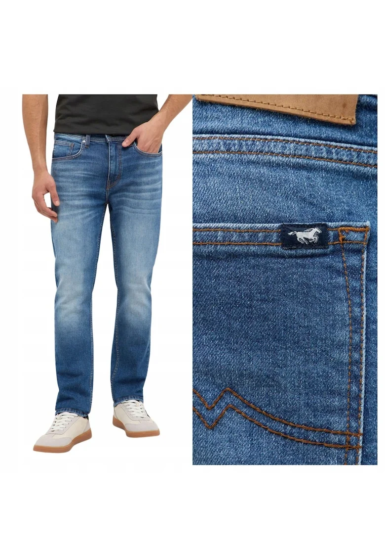 Blugi conici slim fit Orlando, Albastru