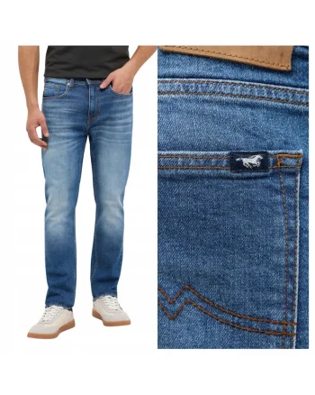 Blugi conici slim fit Orlando, Albastru